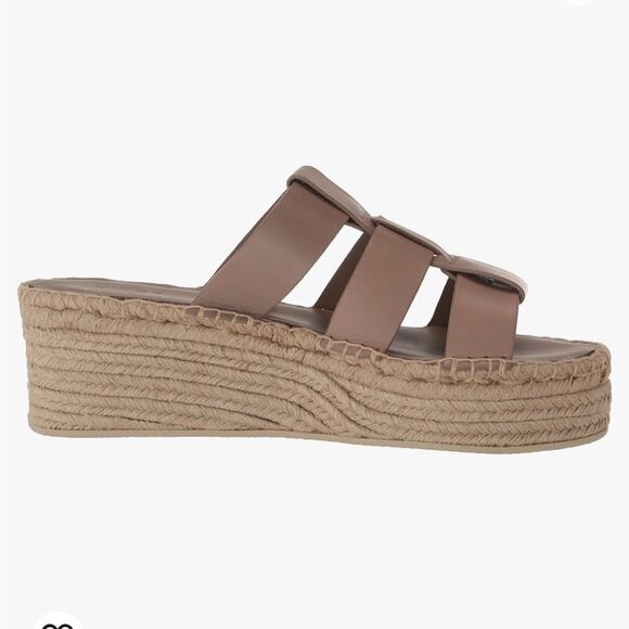 Vince Sabella Espadrille Wedge Sandal in Beige Size 10 NWOB - Picture 2 of 13